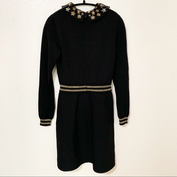 Valentino | Sequin Star Collar Knit Dress - Picture 7 of 8